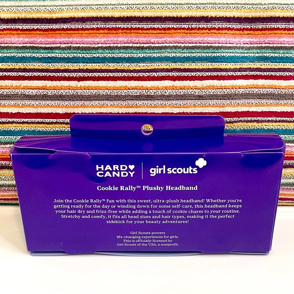 Hard Candy x Girl Scouts Cookie Rally Plush Headband Samoas Ltd Edition NIB